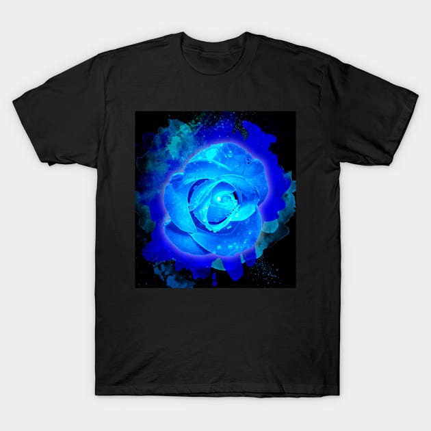 The Glowing Rose T-Shirt by tjimageart